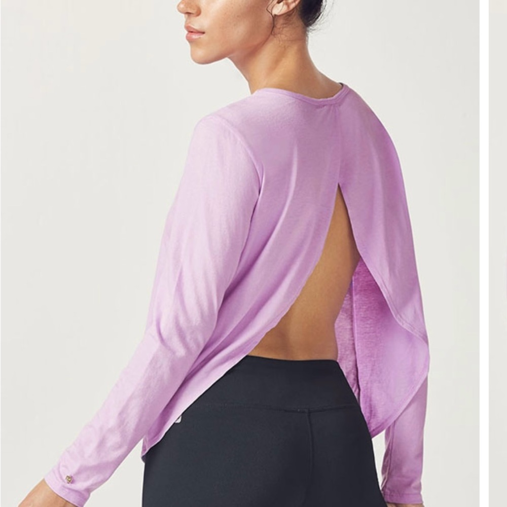 Lavender Open-Back Women's Top